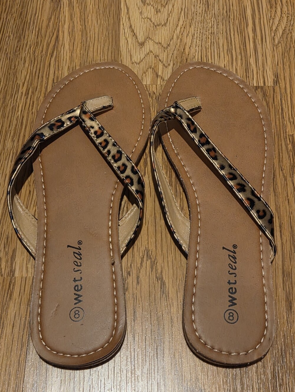 Wet Seal Leopard-Print Sandals